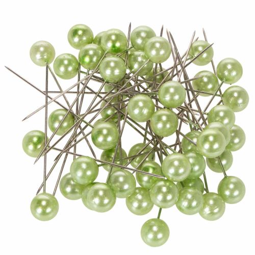 Helmipääpinnien päitä, omenanvihreä, Ø10mm, 60mm ostaa | Floristik24.fi