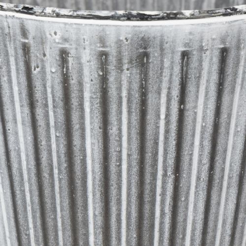 kohteita Kukkaruukku, koristeellinen ruukku kahvoilla, metallinen ruukku istutukseen Ø25,5cm