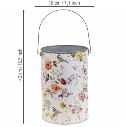 kohteita Vintage-koristeet metalliruukut, Ø18/15/12cm, 3 kpl:n setti