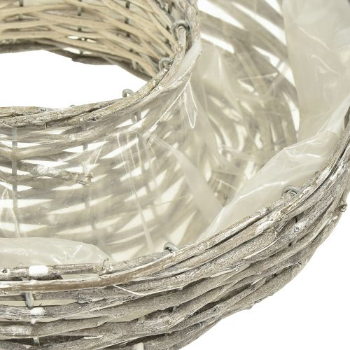kohteita Kasvikulho paju kasvisormus luonnonvalkoinen Ø25/30cm 2 kpl setti