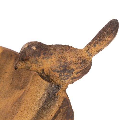 Koristeellinen riippuva kulho, puutarhakoriste, ruosteenvärinen, Ø31cm, P62cm | Floristik24.fi