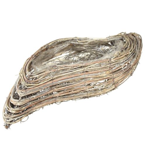 kohteita Kasvivene kasvi wave rottinki luonnonvalkoinen 45x16cm