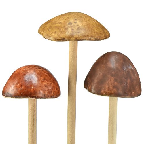 kohteita Koristesienet tikussa, ruskea 5,5cm - syksyinen puutarha- ja olohuonekoristelu - 6 kpl