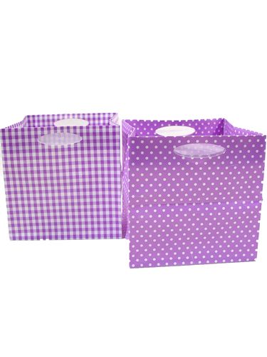 Muovipussi 12x12cm 12kpl. violetti | Floristik24.fi