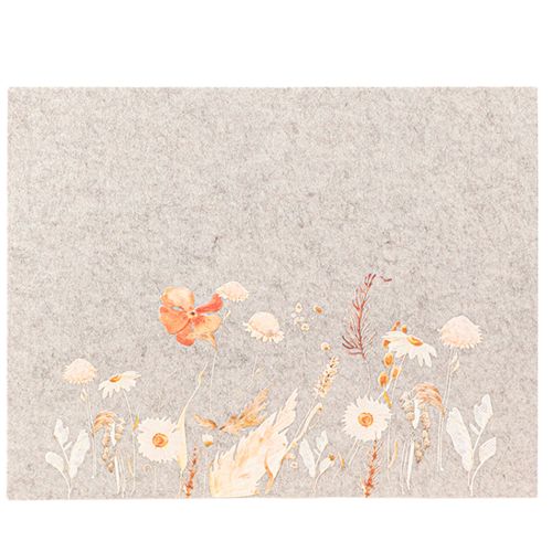 kohteita Huopamattoja kukkakuvioidulla – tyylikkäät pöytämatot luonnolliseen koristeluun 45x35cm 2 kpl