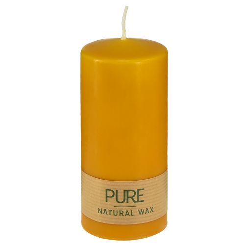 PURE pilari kynttilän keltainen hunaja Wenzel kynttilät 130/60mm