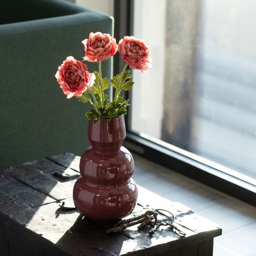 kohteita Keinotekoinen leinikkikukka kimpussa tyylikkääksi ja helppohoitoiseksi koristeeksi, 51 cm, 3 kpl