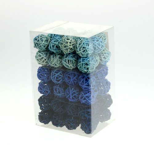 Floristik24 Rottinkipallon värisekoitus Ø2cm - 2,5cm 72 kpl