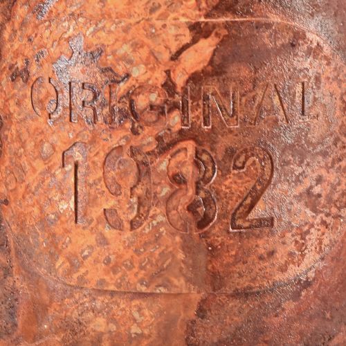 kohteita Ruosteinen koristekastelukannu mini ruukku metalli Ø10cm K9cm