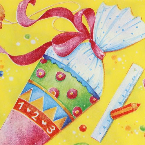 Floristik24 Lautasliina koulun alkuun 33x33cm