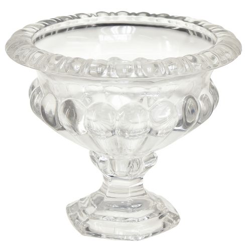 kohteita Klassinen lasikulho vintage-designin pohjalla – Kirkas, Ø13cm x 11 cm – Monipuolinen käyttö pokaalien koristeluun