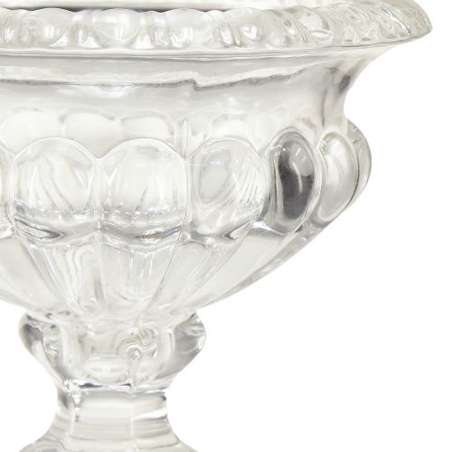 kohteita Klassinen lasikulho vintage-designin pohjalla – Kirkas, Ø13cm x 11 cm – Monipuolinen käyttö pokaalien koristeluun