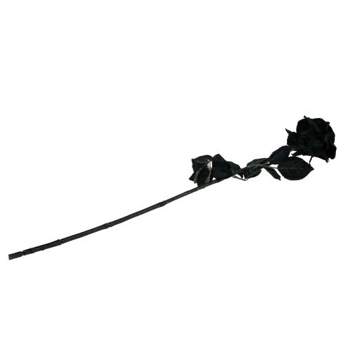 kohteita Ruusun silkkikukka musta 63cm
