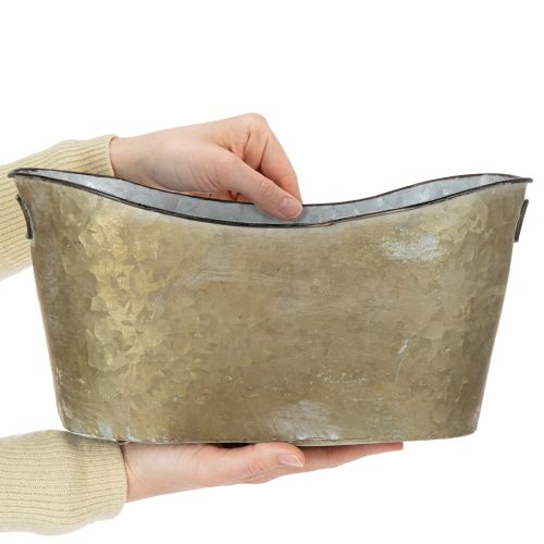 kohteita Ruukku- ja kylpytynnyrisetti, kuparinvärinen/valkoinen, P32,5cm/36,5cm/41,5cm