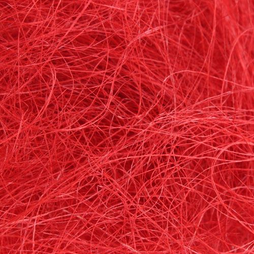 Sisalinpunainen, joulukoristeita, sisalvillaa 300g