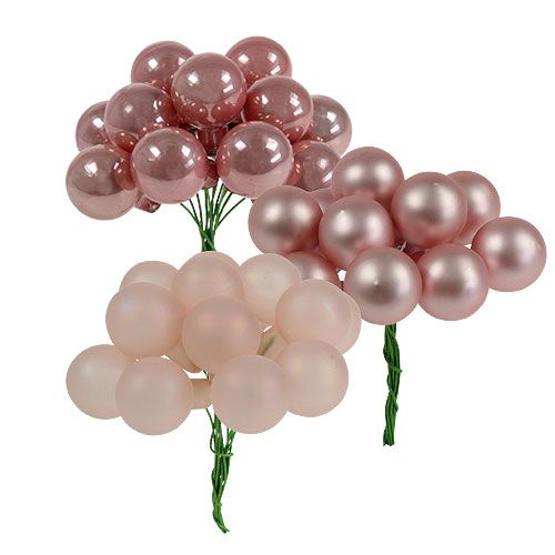 Floristik24 Peilimarjat pinkki sekoitus Ø20mm 140p