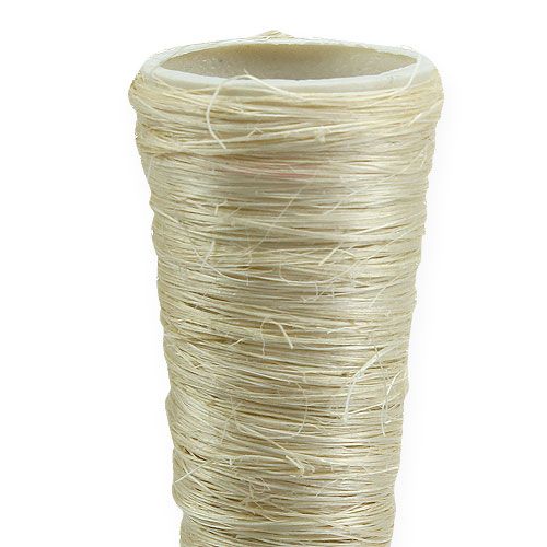 Floristik24 Sisal-suppilo valkaistu Ø4,5cm L60cm 5kpl