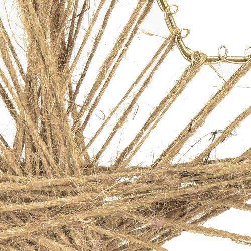 kohteita Star Jute Natural Rustic Poinsettia 30cm 4kpl