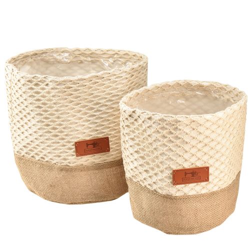 kohteita Kangaskori Utensilo istutuskone luonnonkerma Ø16cm Ø19cm