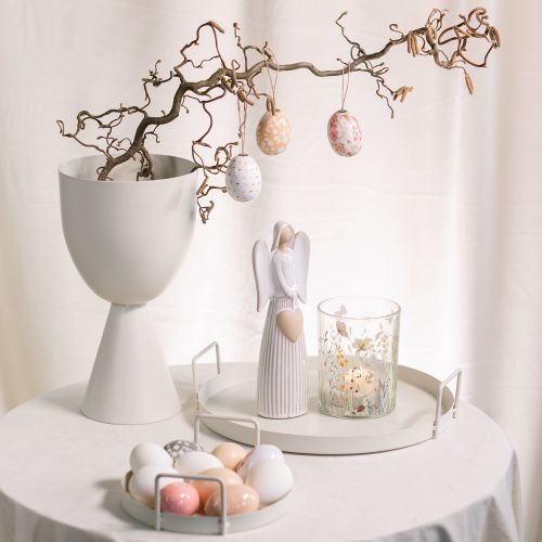 kohteita Tarjotin käytännöllisillä kahvoilla monipuolisiin sisustusideoihin kukilla ja luonnonmateriaaleilla, 30 cm