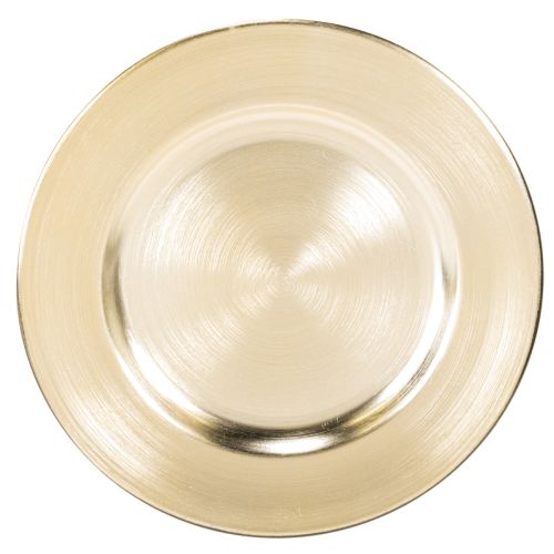 Pienet pyöreät kiiltävät koristelautaset, 17 cm, 6 kpl