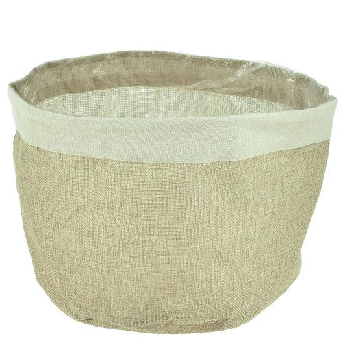 kohteita Istutuskone juuttikangaskori Natural Utensilo Ø26cm K21cm 3kpl