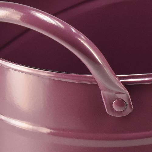 kohteita Istutuskone metallinen soikea ruukku violetti 24/21/18cm 3 kpl setti