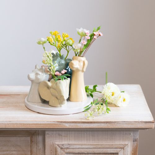 kohteita Maljakko koristeellisia eläinhahmoja, täydellinen leikkisään huonesuunnitteluun, 13 cm