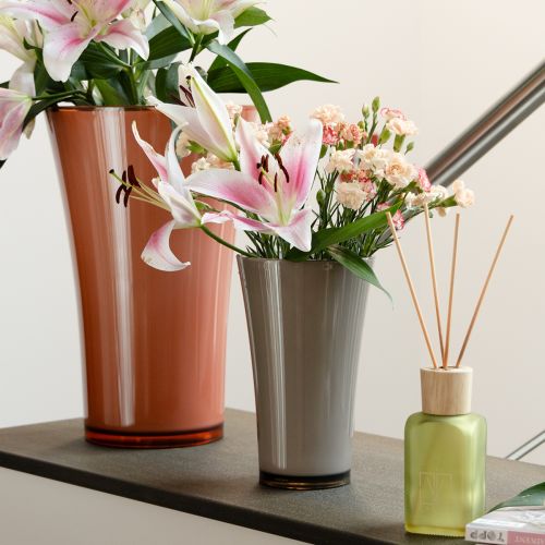 kohteita Maljakko ”Fizzy” Ø16cm K27cm platinanharmaa 1 kpl