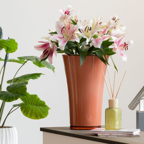 kohteita Maljakko Pinkki lattiamaljakko Koristeellinen maljakko Fizzy Siena Ø28.5cm K45cm