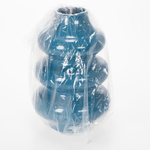 kohteita Maljakko, kodin sisustuselementti, jossa on aaltoileva pinta moderniin tunnelmaan, 23 cm