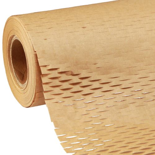 kohteita Hunajakennopaperi luonnonruskea käärepaperi L50,5cm L2500cm