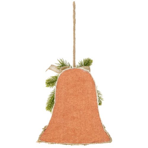 kohteita Maalaismainen joulukellojen seinäkoriste, juuttikuusen oksat, käpyjä