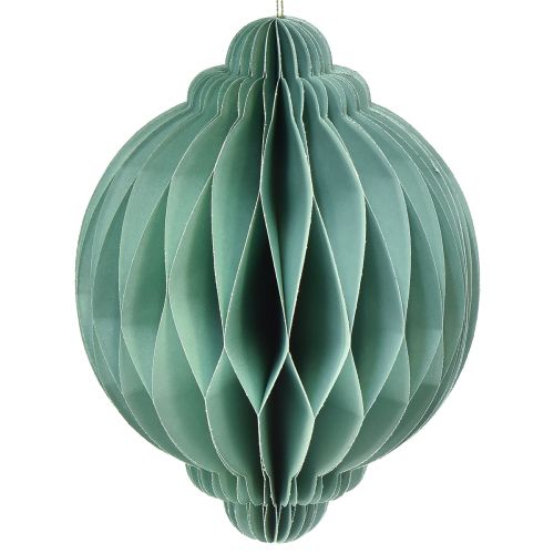 Floristik24 Joulupallopaperi turkoosi sipuli FSC Ø15cm K20cm