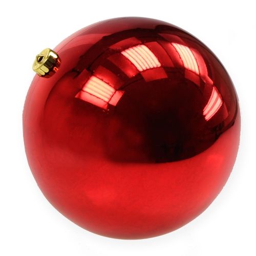 Muovinen joulupallo iso punainen Ø25cm
