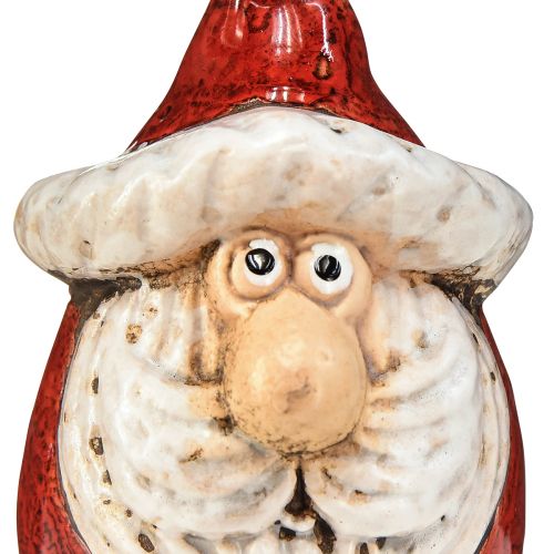 kohteita Suloinen keraaminen Joulupukin figuuri, punainen ja valkoinen, 10cm - täydellinen joulukoristeita - 4 kpl