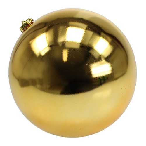 kohteita Joulupallo muovinen iso kultainen Ø25cm