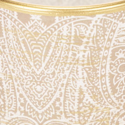 Lasinen tuikkupidike paisley-kuviolla, Ø8cm, korkeus9cm, 2 kpl | Floristik24.fi