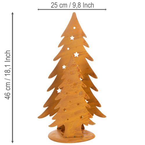 Joulukuuselyhty, metallikoriste maalaismaisella viimeistelyllä, joulu, korkeus 46 cm, leveys 25,5 cm | Floristik24.fi