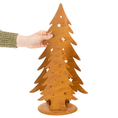 Joulukuuselyhty, metallikoriste maalaismaisella viimeistelyllä, joulu, korkeus 46 cm, leveys 25,5 cm | Floristik24.fi