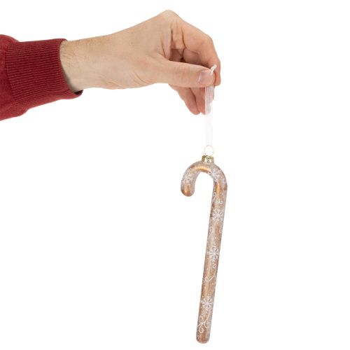Lasinen karkkitankokoriste, nostalginen joulukuusenkoriste, 22 cm | Floristik24.fi