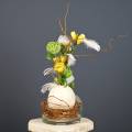 Floristik24 Strutsinmuna luonnossa puhallettu tyhjä koristelu