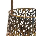 Deco lyhty pöytäkoristelu kynttilänpidike kulta antiikki 14,5cm