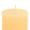 Floristik24 Kynttilät aprikoosi vaaleat pilarikynttilät 60×100mm 4kpl