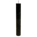 Floristik24 Kartiokynttilät mustaksi värjätty kynttilät 34×240mm 4 kpl