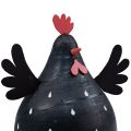 Floristik24 Koristeellinen kana musta puinen koristelu kana pääsiäiskoristelu puu H13cm