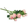 Floristik24 Artificial Roses Pink Artificial Roses Dry Look 53cm 3kpl