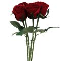 Floristik24 Keinotekoiset ruusut Punaiset Keinoruusut Silkkikukat Punaiset 50cm 4kpl