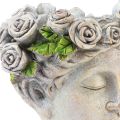 Floristik24 Kukkaruukun kasvot naisten rintakuva kasvinpää betoni look H18cm