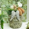 Koristetulppa enkelin siivet 10cm 3 kpl | Floristik24.fi